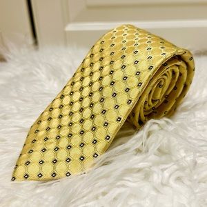 Tommy Hilfiger Classic Necktie Tie in Yellow Gold, 100% Silk